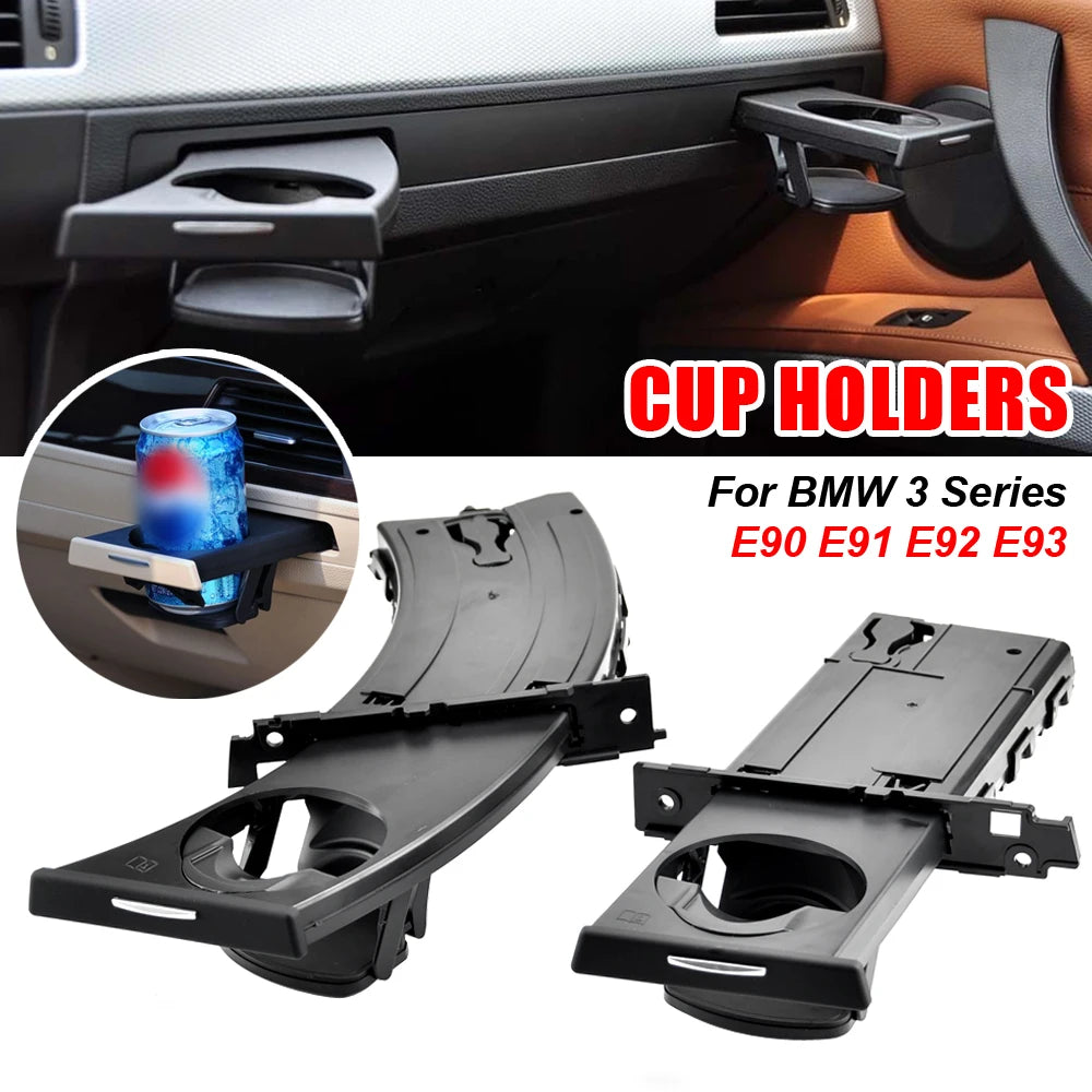 BMW E90 E91 E92 E93 Retractable Front Cup Holder – Driver Side Dash Drink Holder Replacement