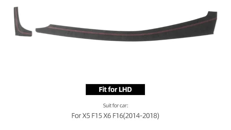 Suede-Style Dashboard Trim Panel Cover for BMW X5 F15 & X6 F16 (2014–2018)