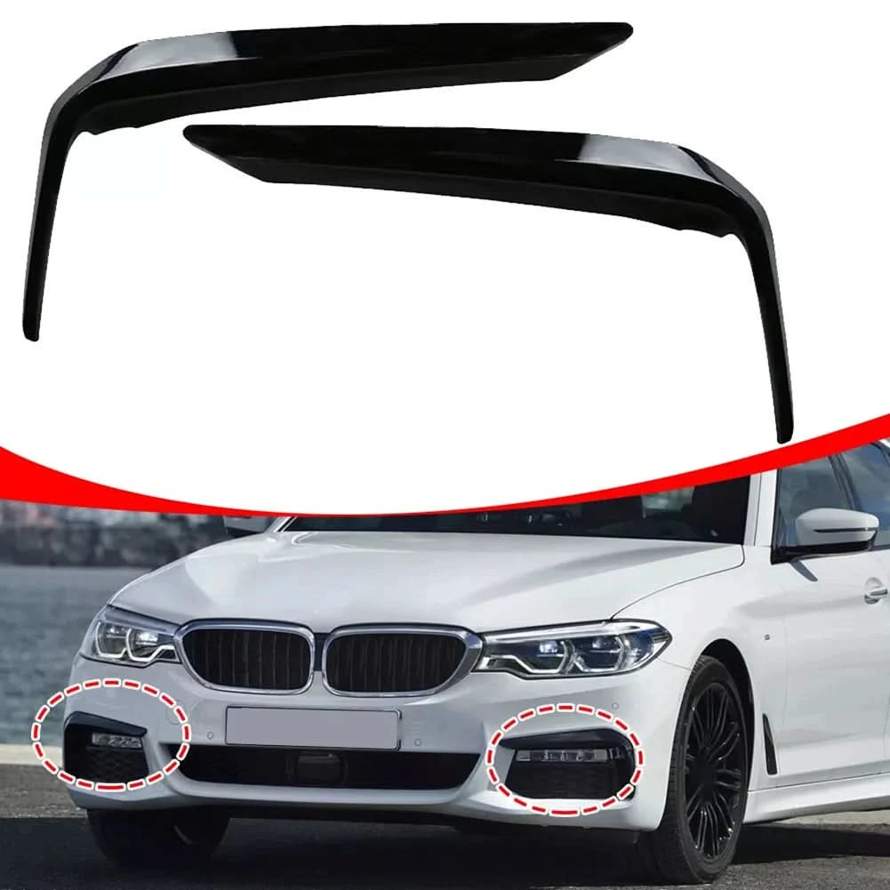Front Fog Light Eyelid Trim Covers for BMW 5-Series G30 / G31 M-Sport (2016–2020)
