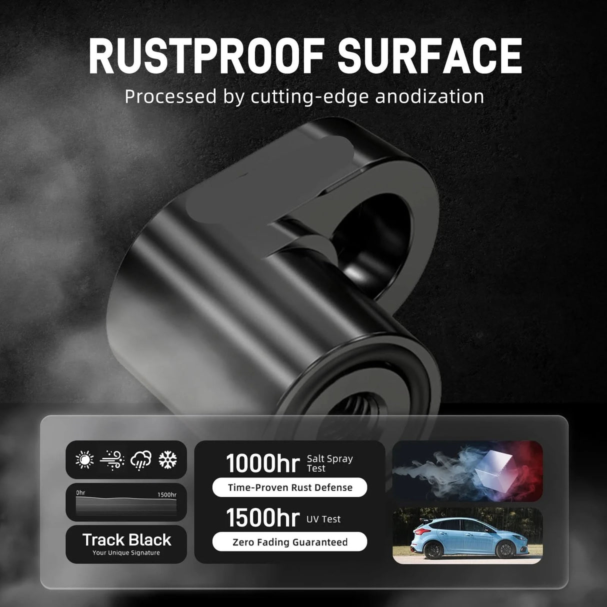 Billet Rear Wing Spoiler Riser Kit – Ford Focus MK3 ST / RS (2013–2018)