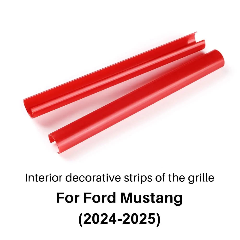 Ford Mustang Front Grille Trim Strips – Sport Styling Accent Pair (2024–2025)