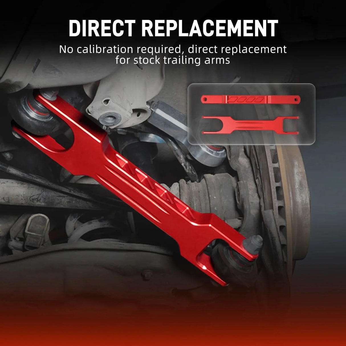 Billet Aluminum Rear Trailing Arm Set for BMW E8X / E9X & X1 E84 (2005–2015)