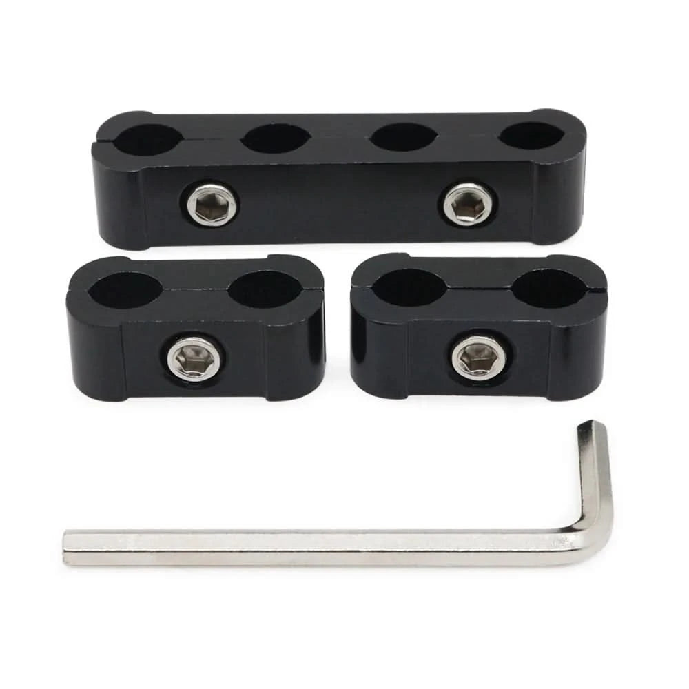 Aluminum Spark Plug Wire Separator Clamp Kit (8mm–10mm) – Engine Bay Dress-Up Set