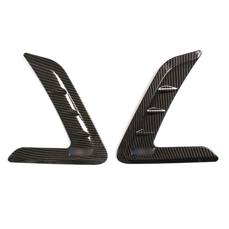 Side Fender Air Vent Trim Covers for BMW 3 Series G20 G28 (2021–2023) – Gloss Black / Carbon Look