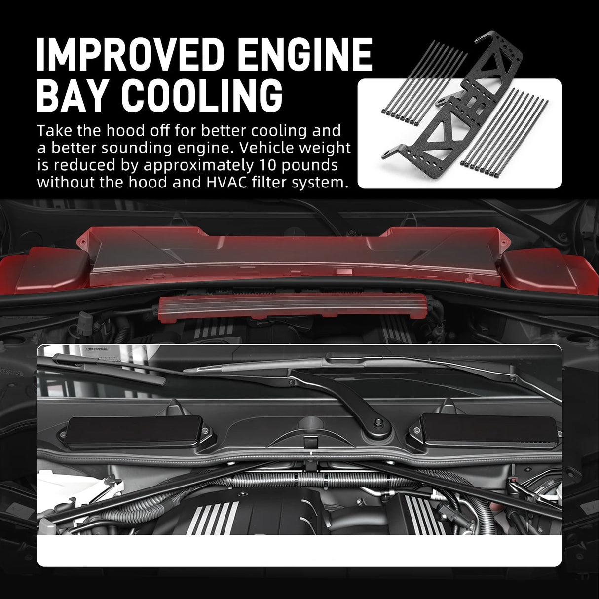 BMW Engine Bay Harness Mount Bracket – Clean Wire Tuck Upgrade (E90 E92 E87 E82 2005–2013)