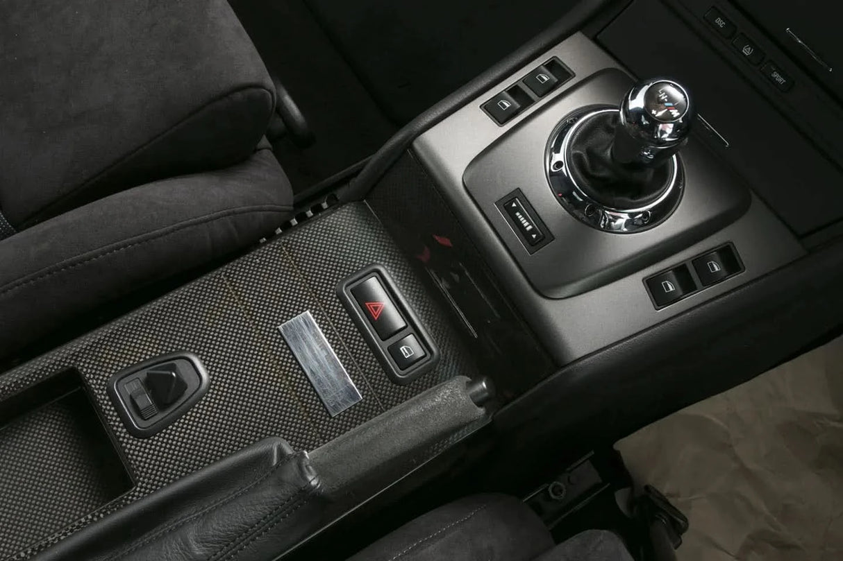 CSL-Style Carbon Fiber Center Console for BMW E46 (LHD Only)