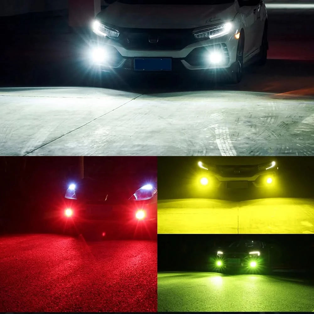 RGB LED Fog Light Bulbs – Multi-Color 5050 Chip Upgrade (H11 / H8 / H9 / H7 / 9005 / 9006 & More)