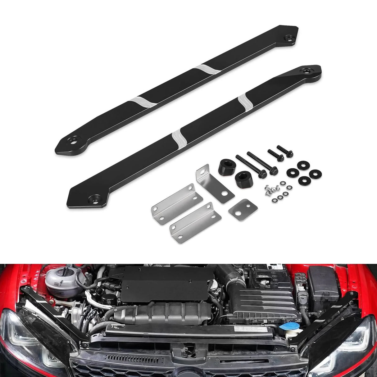 Billet Front Headlight Mounting Brackets – Golf MK7 / e-Golf (2013–2021)
