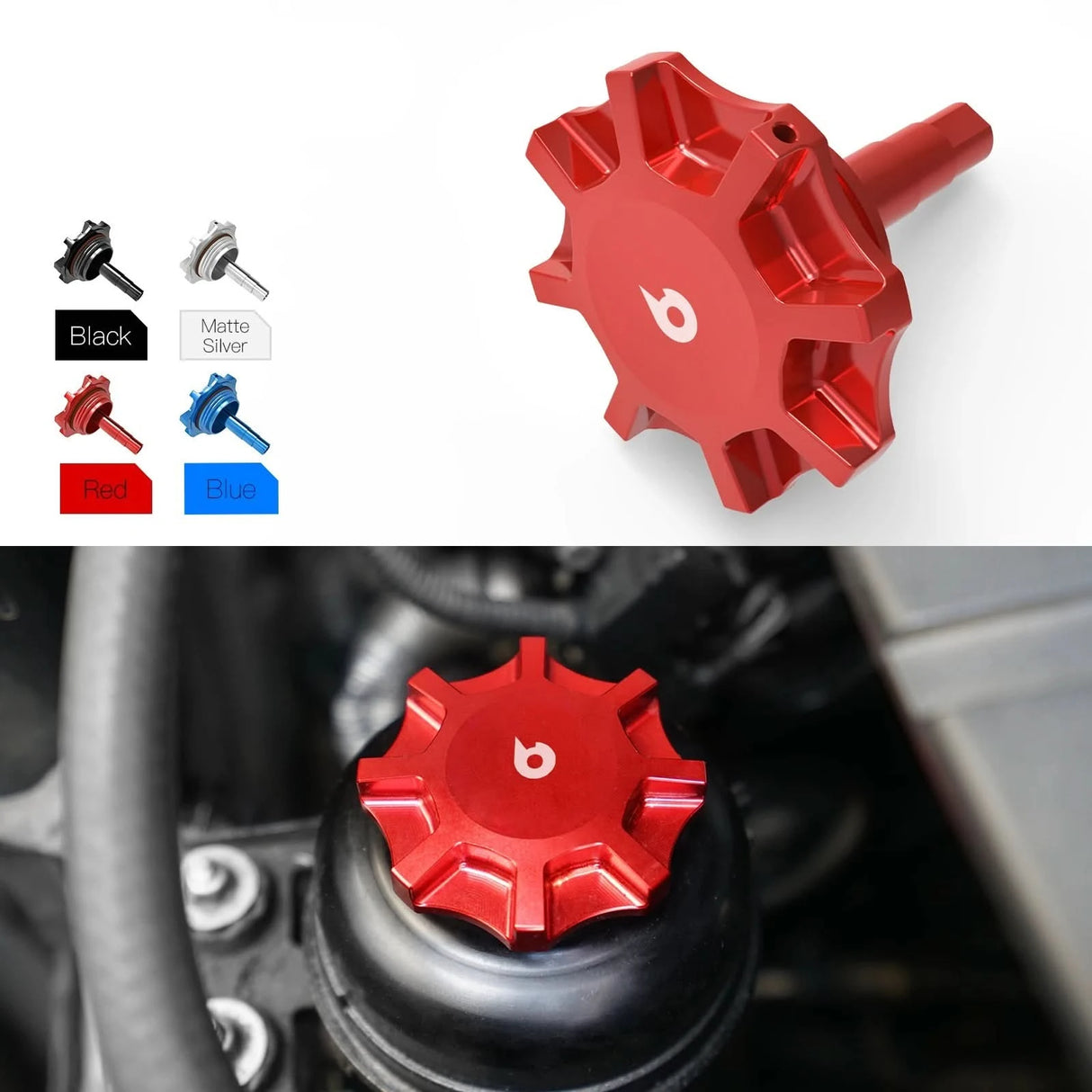 Billet Power Steering Reservoir Cap w/ Gasket – BMW E36 E46 E90 E92 E39 E60 E82 E87 X1 E84 X5 E53 Z3
