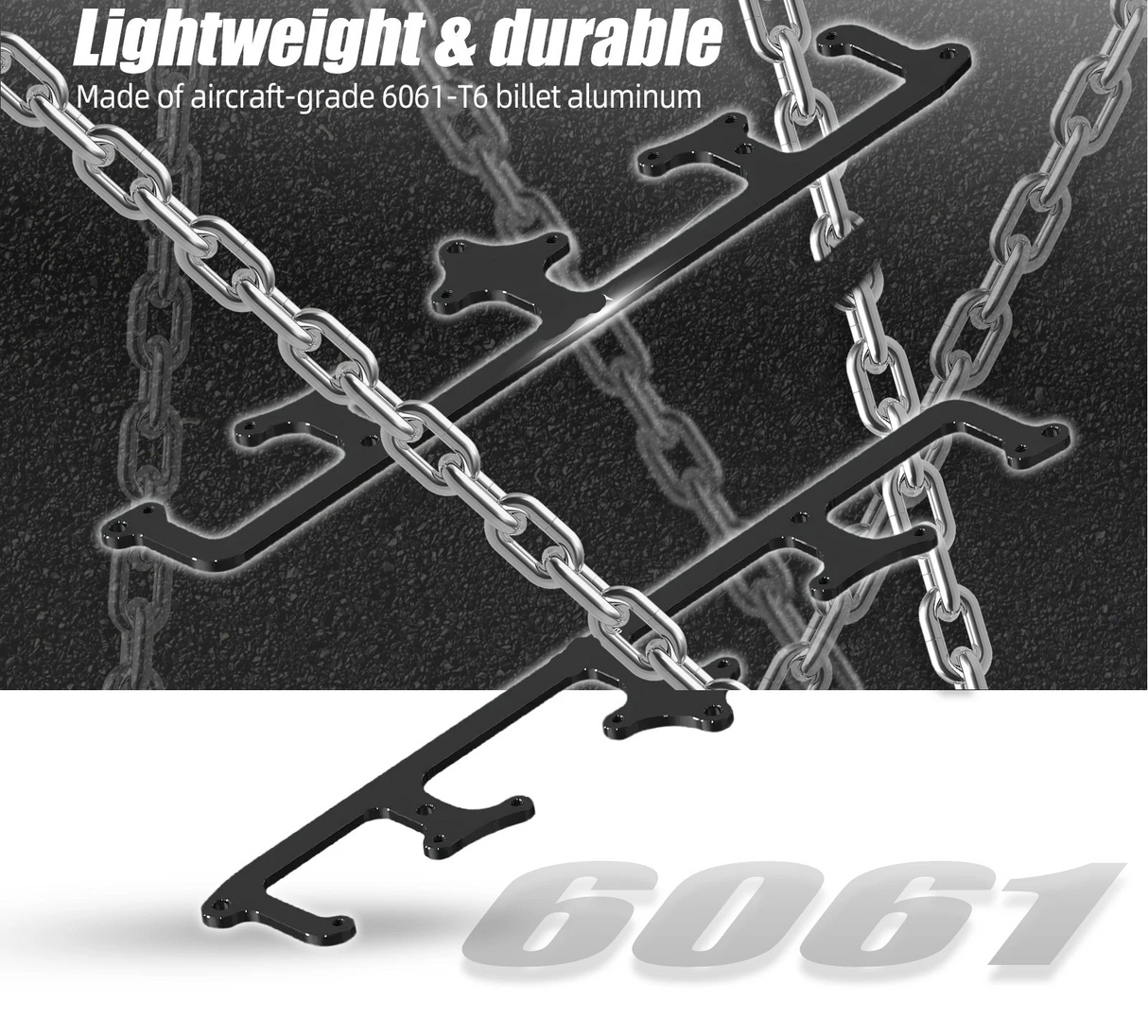LS1 LS2 LS3 LS6 LM7 LQ4 LQ9 Billet Aluminum Square Coil Bracket Kit D585 Heat-Sink