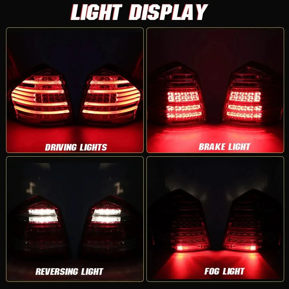 LED Tail Lights for Mercedes GL-Class X164 (2009–2012) – Sequential Turn Signals with Start-Up Animation