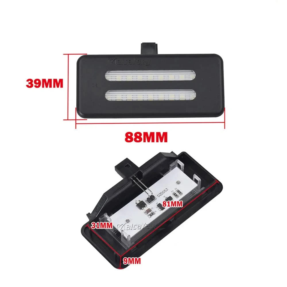 LED Sun Visor Vanity Mirror Reading Lights – White Upgrade for BMW E90 E60 E61 X1 X3 X5 X6