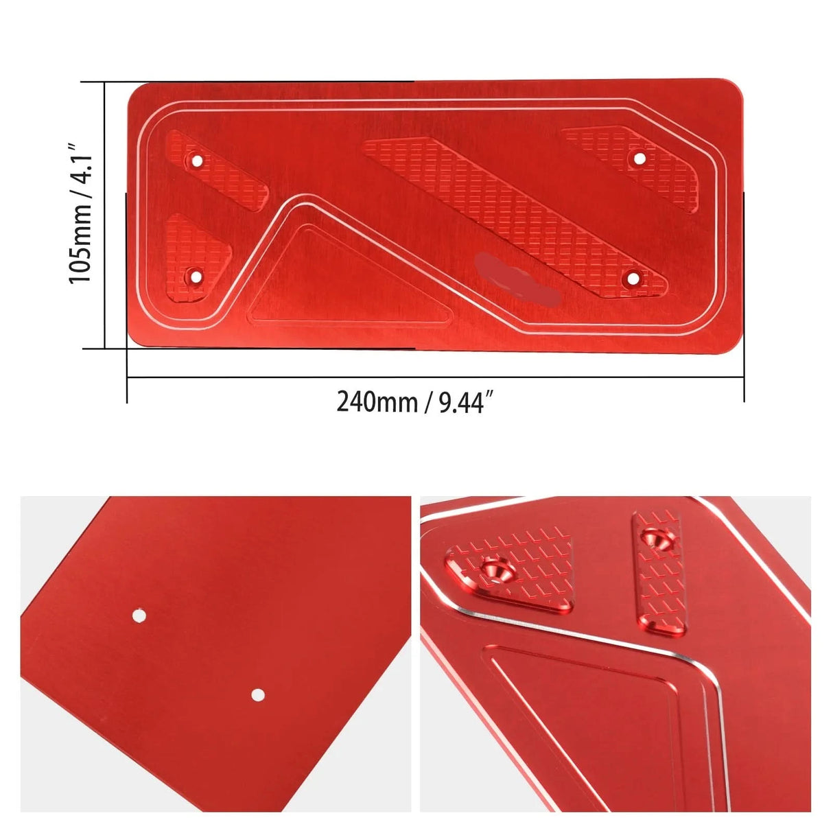 Aluminum Foot Rest Pedal Cover for VW Golf MK7/MK8, Audi A3/RS3 8V, SEAT Leon 5F – (LHD)