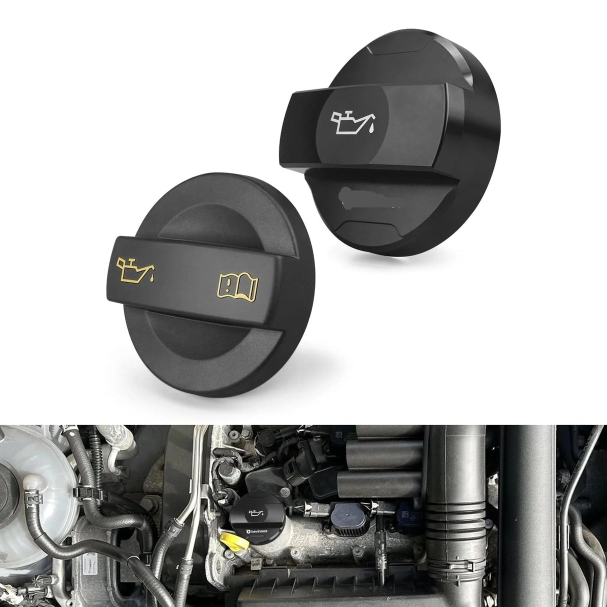 Billet Aluminum Engine Oil Filler Cap – EA211 1.0T / 1.2T / 1.4T Engines