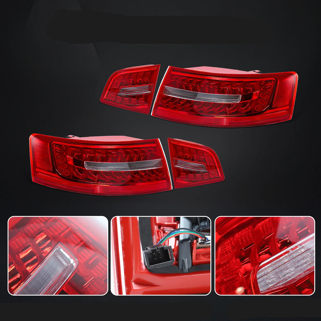 Audi A6 C6 LED Tail Light Assembly 2009–2011 | Brake, Reverse & Sequential Turn Signal (Left or Right)