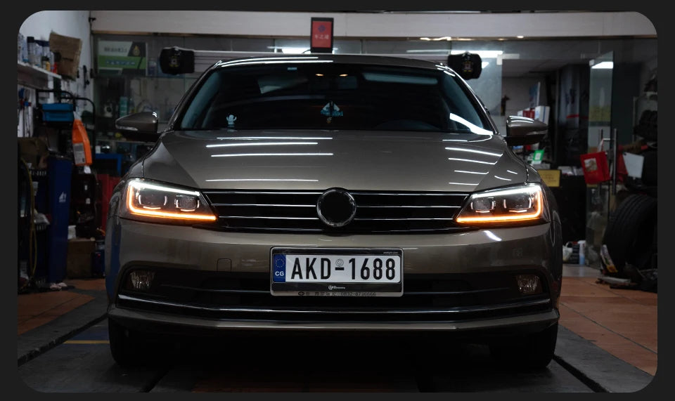 LED Headlights for Volkswagen Jetta MK6 (2011–2018) – Projector Lens & DRL Head Lamp Upgrade