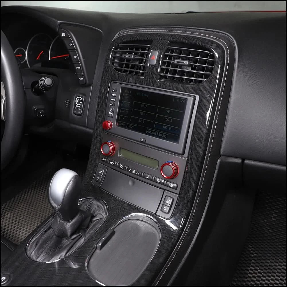 Corvette C6 Aluminum Climate Control Knob Rings – Interior Trim Upgrade (2007–2013, 3-Piece Set)