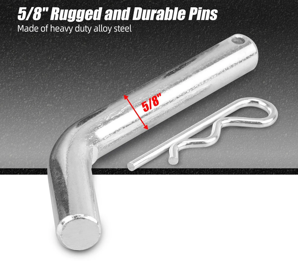 Billet Aluminum Hitch Link Shackle Mount – 2” Receiver (Adjustable, Anodized)