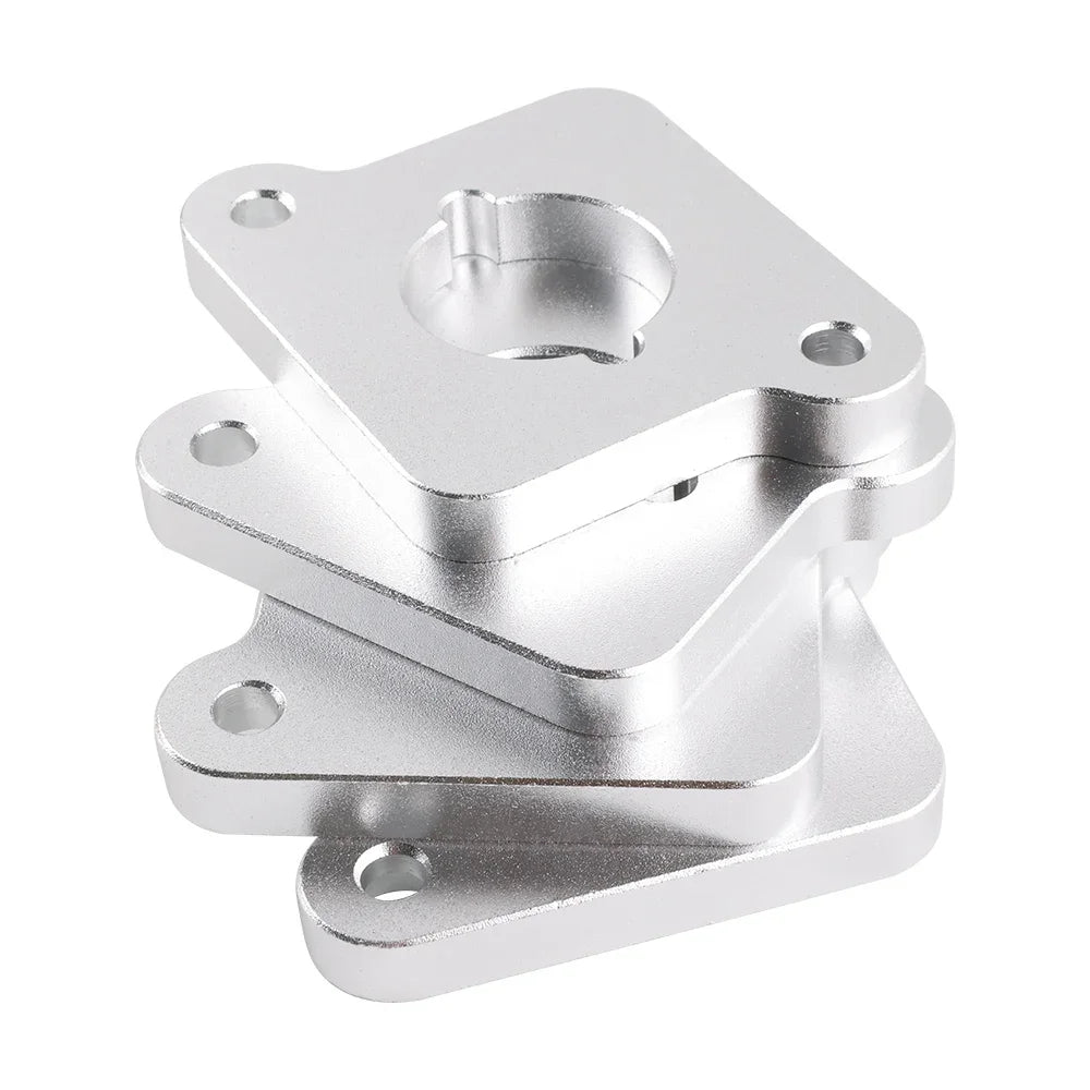 VW / Audi 1.8T 20V to 2.0 TFSI / R8 Coilpack Adapter Plate Set Billet Aluminum (Frosted Silver) for A3 / S3 / A4 / A6 / TT MK1 / Golf MK4 / GTI / Jetta / Beetle / Passat 1996 - 2011