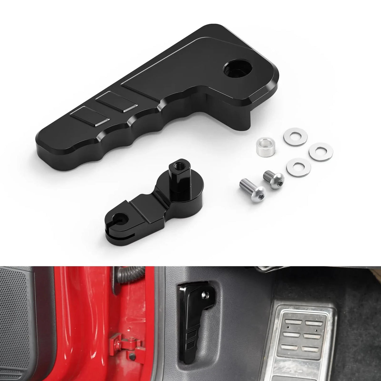 Aluminum Hood Release Lever Handle for VW Golf MK7 GTI/R, Seat Leon 5F, Skoda Octavia 5E LHD 2015-2020 | CNC-Machined Upgrade 6R1823533