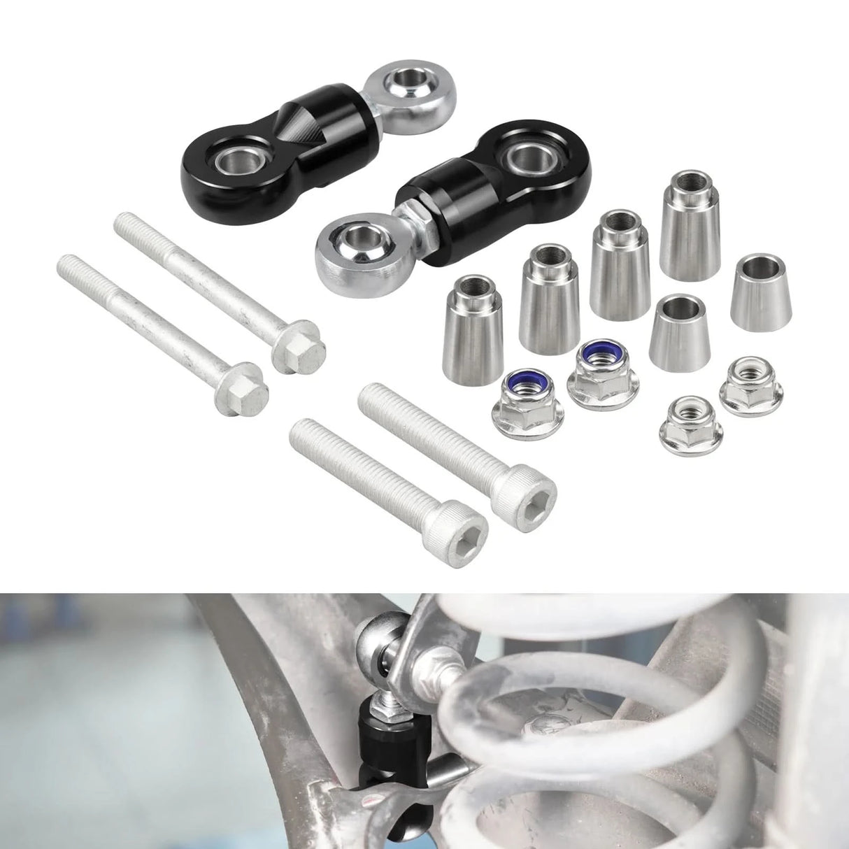 Adjustable Rear Sway Bar End Links – MQB Platform (Golf 7/8, A3/S3/RS3, TT, Passat B8)