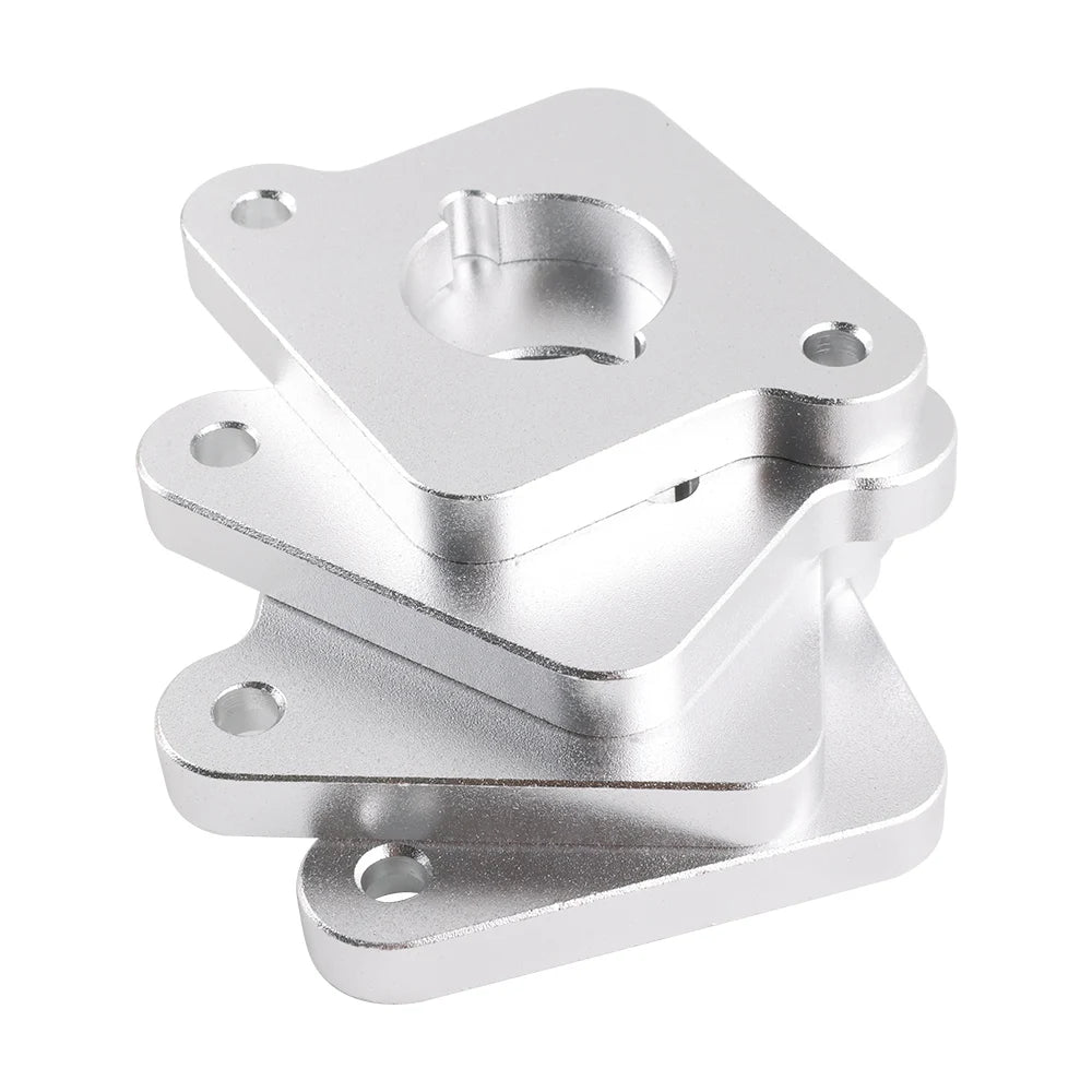 VW / Audi 1.8T 20V to 2.0 TFSI / R8 Coilpack Adapter Plate Set Billet Aluminum (Frosted Silver) for A3 / S3 / A4 / A6 / TT MK1 / Golf MK4 / GTI / Jetta / Beetle / Passat 1996 - 2011