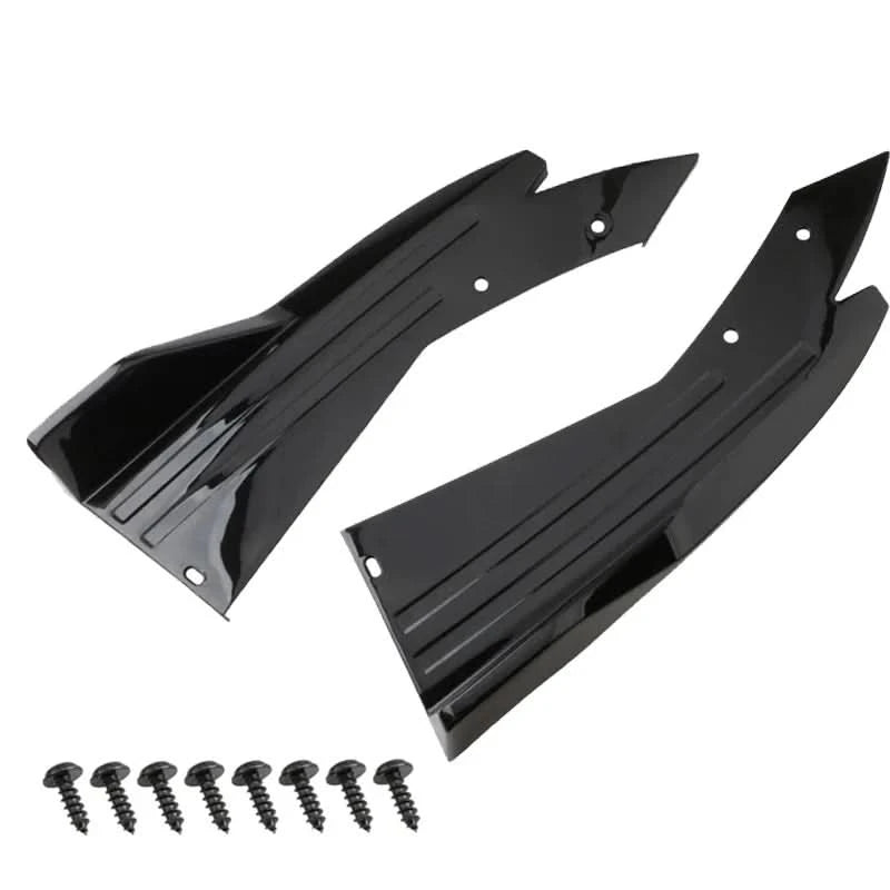 Universal Rear Bumper Side Splitters – 48cm ABS Corner Aero Trim (Pair)