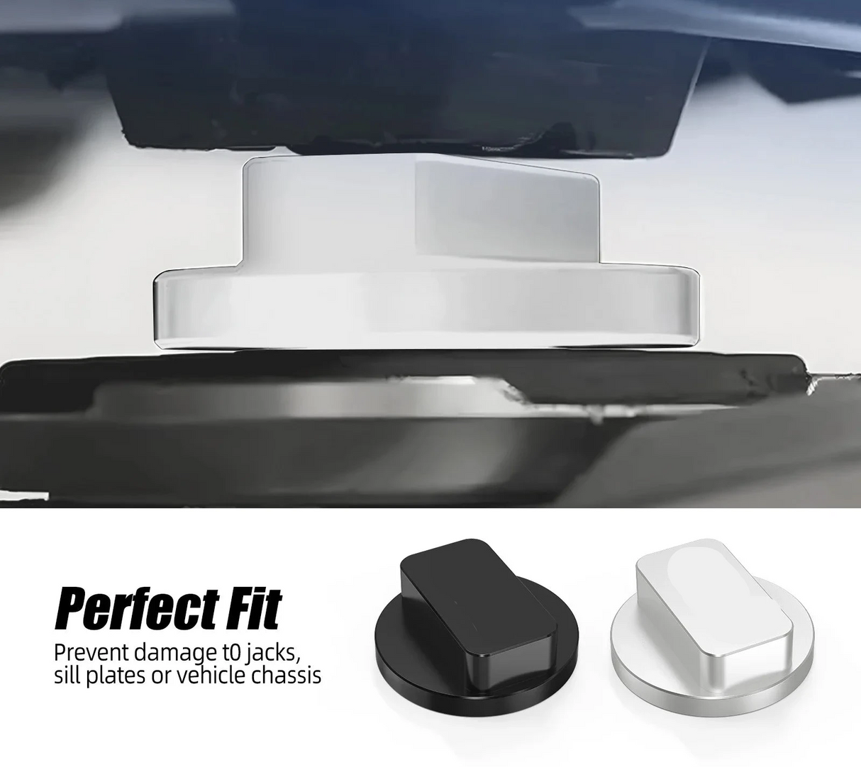 Billet Aluminum Floor Jack Pad Adapter – BMW & MINI Jack Point Support Block (Anodized)