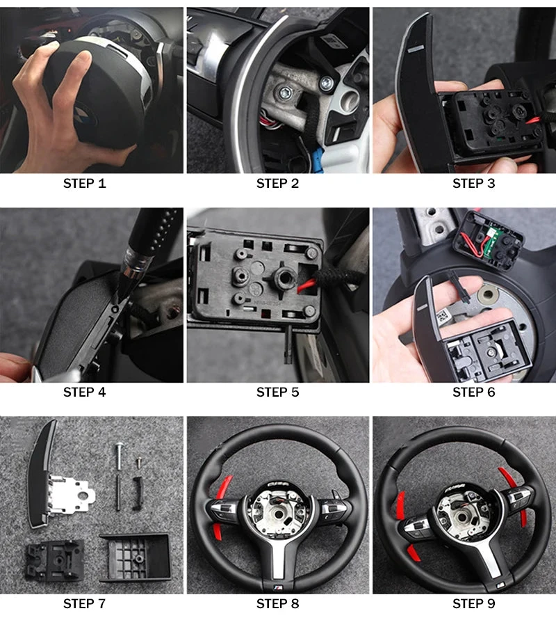 BMW F-Series Dry Carbon Fiber Shift Paddle Extensions – Steering Wheel Upgrade (Pair)