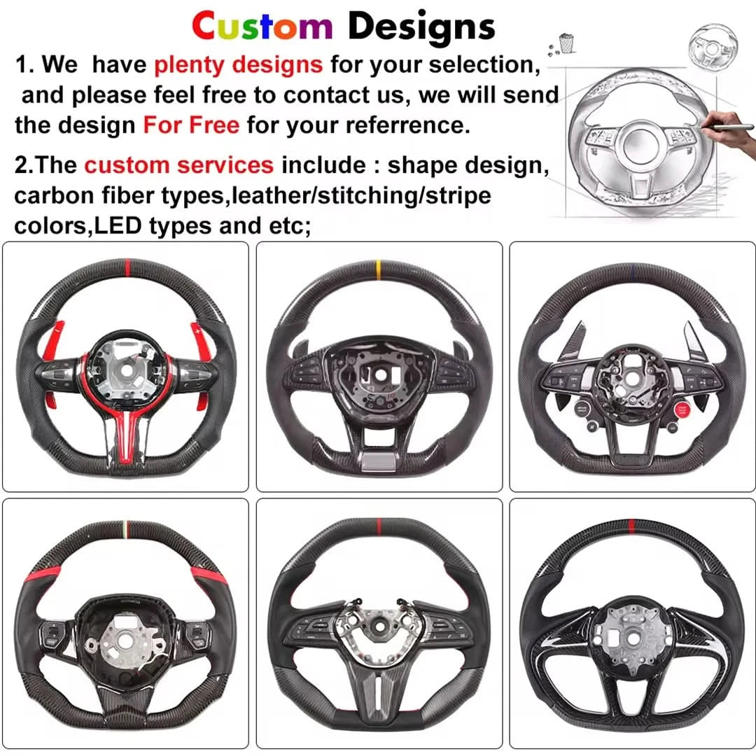 BMW F-Series Carbon Fiber LED Race Display Steering Wheel – Performance Interior Upgrade