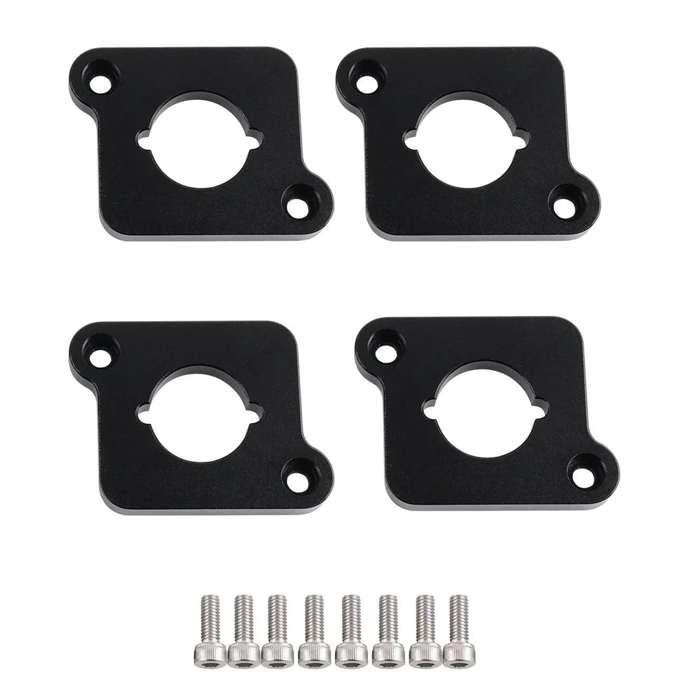 VW / Audi 1.8T 20V to 2.0 TFSI / R8 Coilpack Adapter Plate Set Billet Aluminum (Frosted Silver) for A3 / S3 / A4 / A6 / TT MK1 / Golf MK4 / GTI / Jetta / Beetle / Passat 1996 - 2011