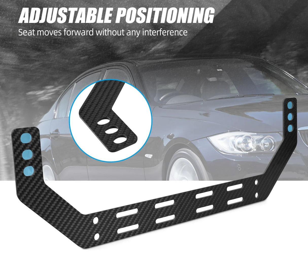 Carbon Fiber Fire Extinguisher Seat Mount – BMW E90 / E91 / E92 / E93 (2005–2013)