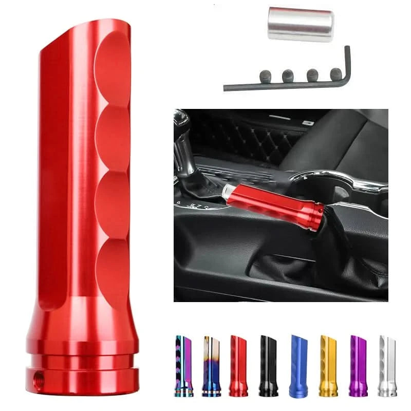Universal Aluminum Handbrake Handle Cover – Performance Style Parking Brake Upgrade (8 Color Options)