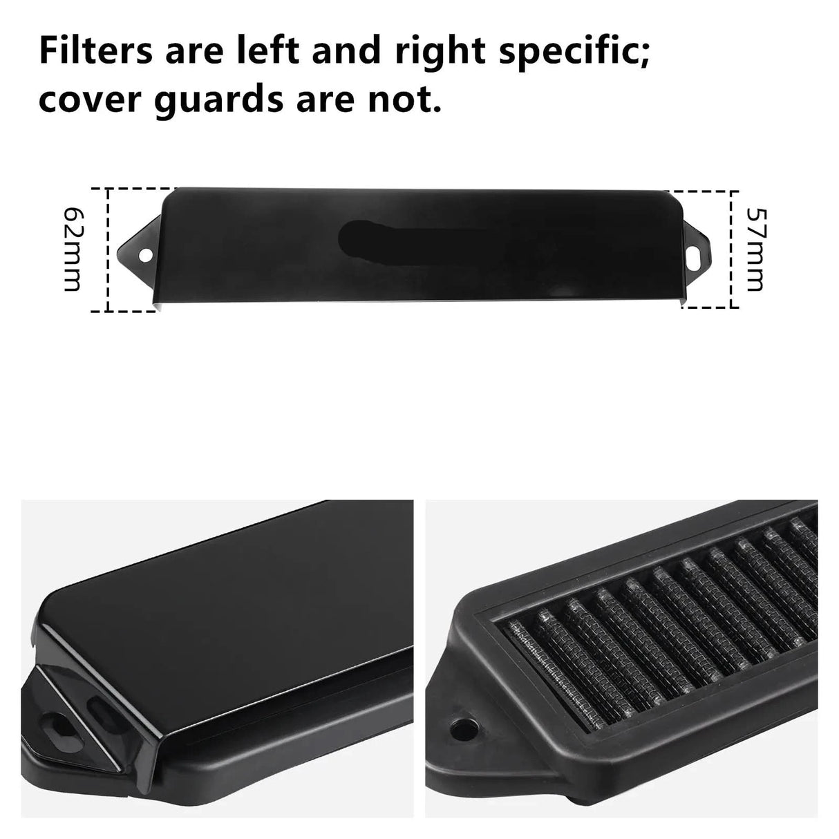 Stainless Cabin Air Cowl Filter & Weather Guard Kit – BMW E8X / E9X / X1 E84 (Engine Bay Vent Protection)