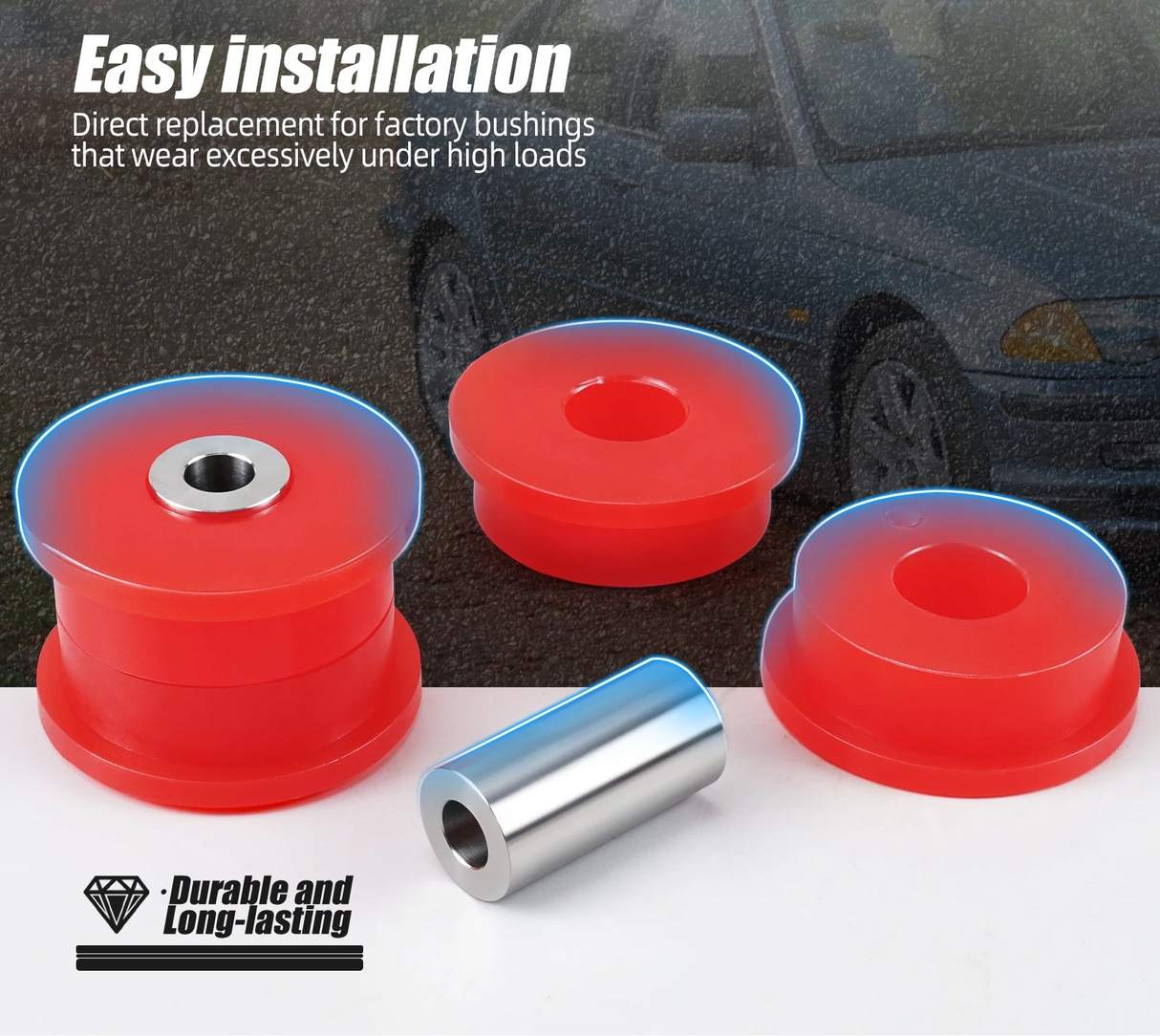 BMW 3 Series E36 E46 / X3 E83 80A Polyurethane Rear Trailing Arm Bushings 33326770817 1992 - 2010