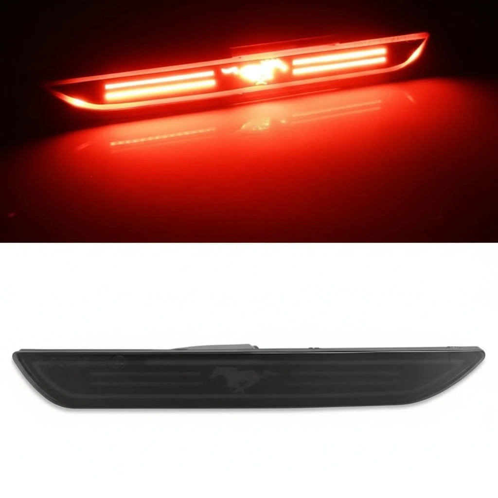 LED Rear Side Marker Lights for Ford Mustang (2015–2023) – Red Fender/Bumper Reflector Lamp Set (2PCS)