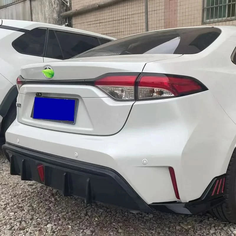Toyota Corolla 2019–2025 Rear Bumper Side Diffusers | ABS Sport Exterior Upgrade