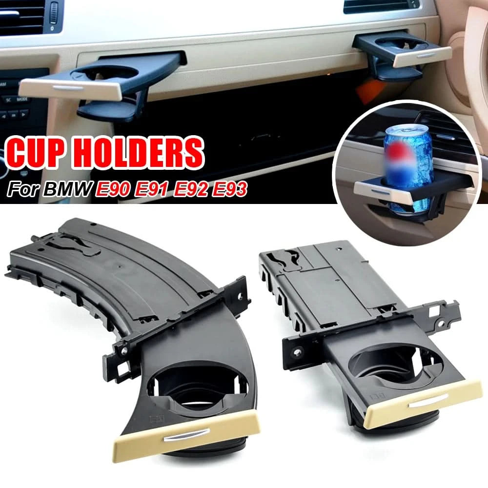 BMW E90 E91 E92 E93 Retractable Front Cup Holder – Driver Side Dash Drink Holder Replacement