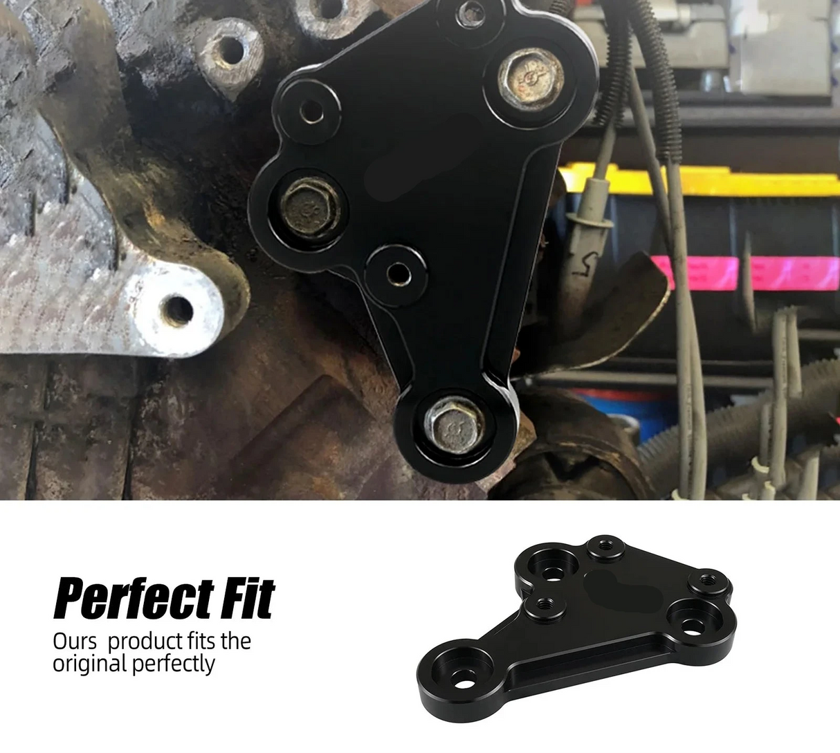 Billet Aluminum Power Steering Pump Bracket for Jeep Grand Cherokee V8 (1996–1998)