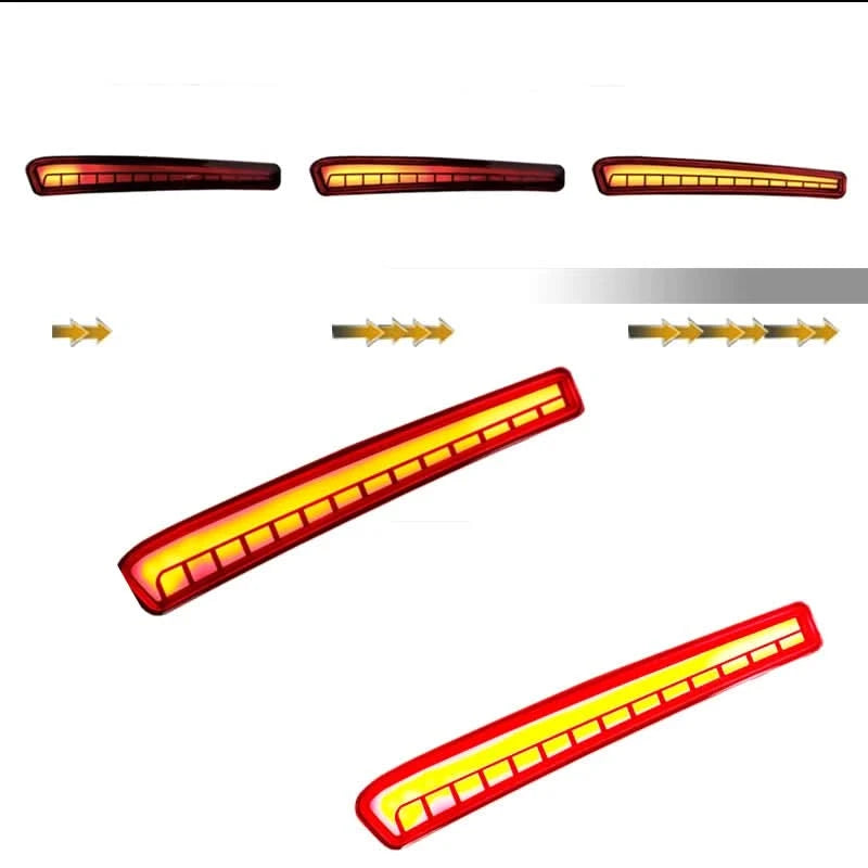 LED Rear Bumper Reflector Lights for Toyota Corolla (2020–2025) – Start-Up Animation, Sequential Turn Signal, Brake & Tail Lamp Upgrade