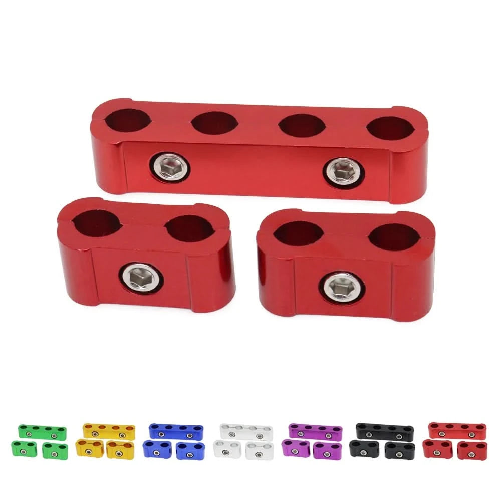 Aluminum Spark Plug Wire Separator Clamp Kit (8mm–10mm) – Engine Bay Dress-Up Set