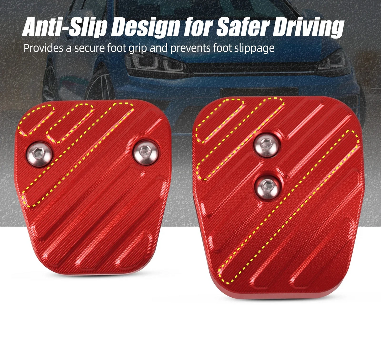 Billet Aluminum Manual Clutch & Brake Pedal Kit – MK7/MK8 Platform (Manual Transmission Only)