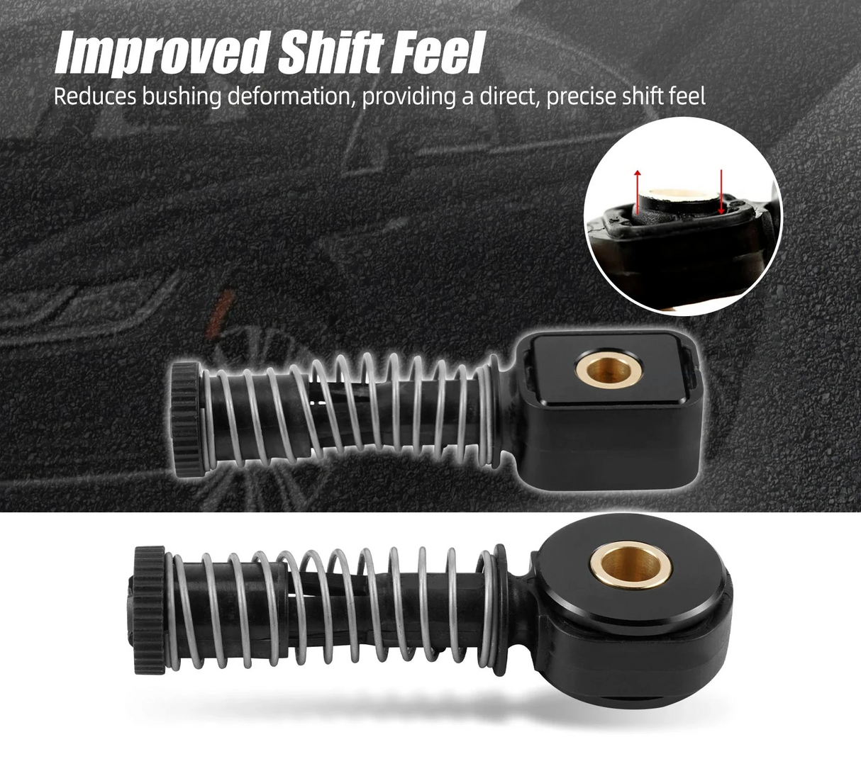 Billet Shifter Cable End Bushing Kit – MQ350 6-Speed Manual (VW / Audi Applications)