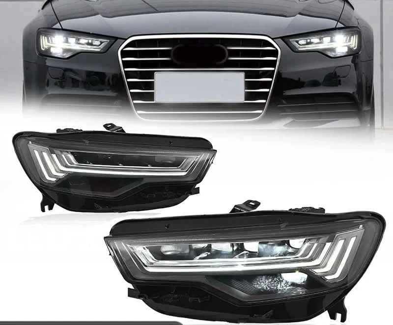 Audi A6 / A6L C7 Matrix-Style LED Headlights – Full LED DRL & Dynamic Turn Signal (2012–2015)
