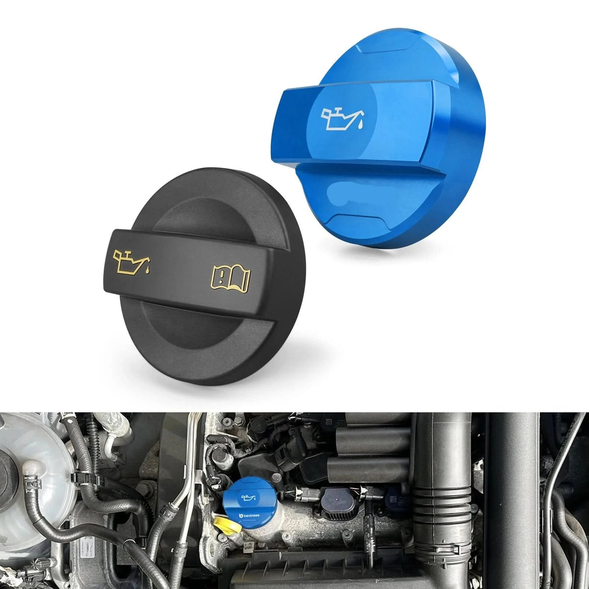 Billet Aluminum Engine Oil Filler Cap – EA211 1.0T / 1.2T / 1.4T Engines