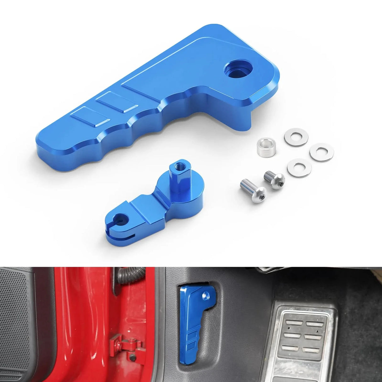 Aluminum Hood Release Lever Handle for VW Golf MK7 GTI/R, Seat Leon 5F, Skoda Octavia 5E LHD 2015-2020 | CNC-Machined Upgrade 6R1823533