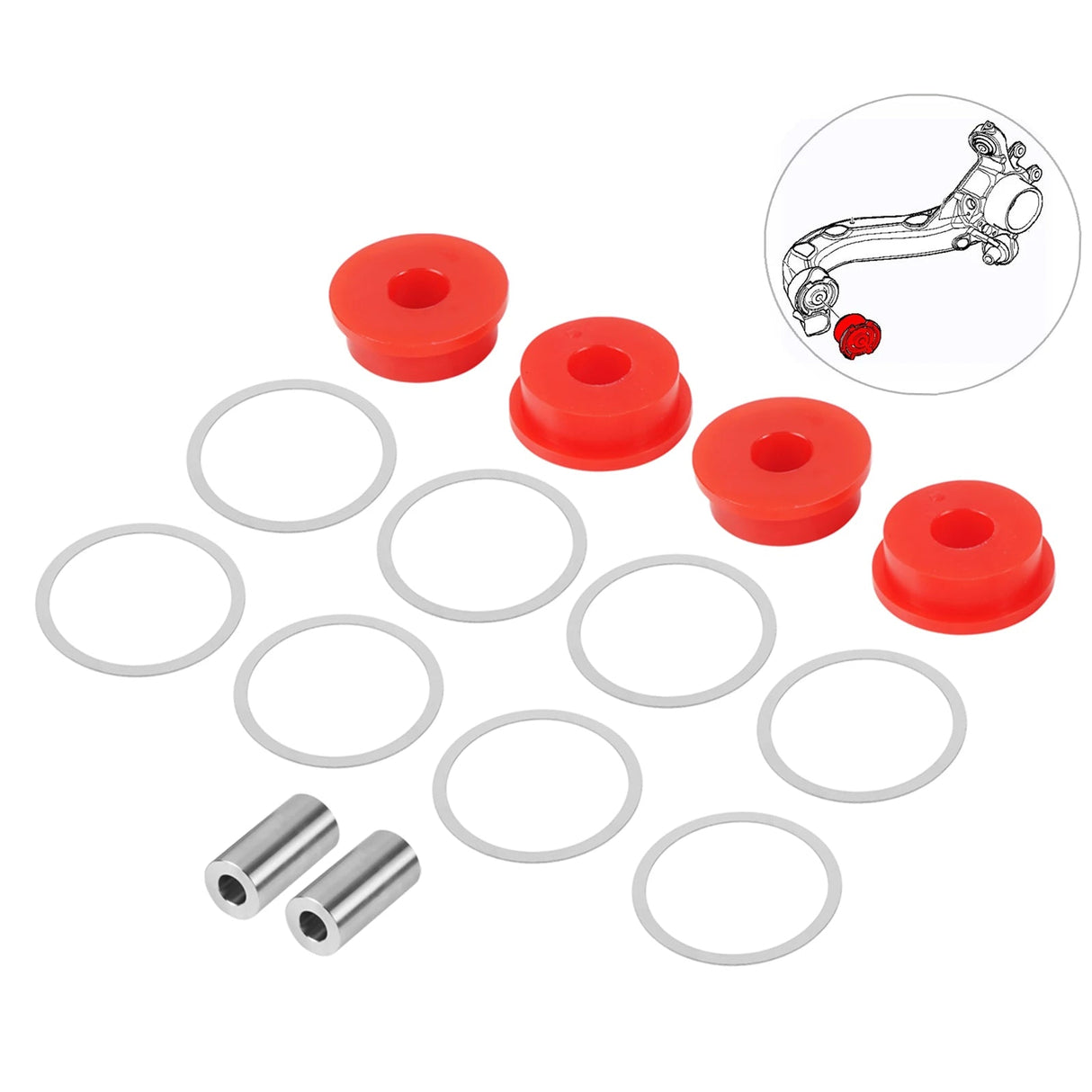 BMW 3 Series E36 E46 / X3 E83 80A Polyurethane Rear Trailing Arm Bushings 33326770817 1992 - 2010