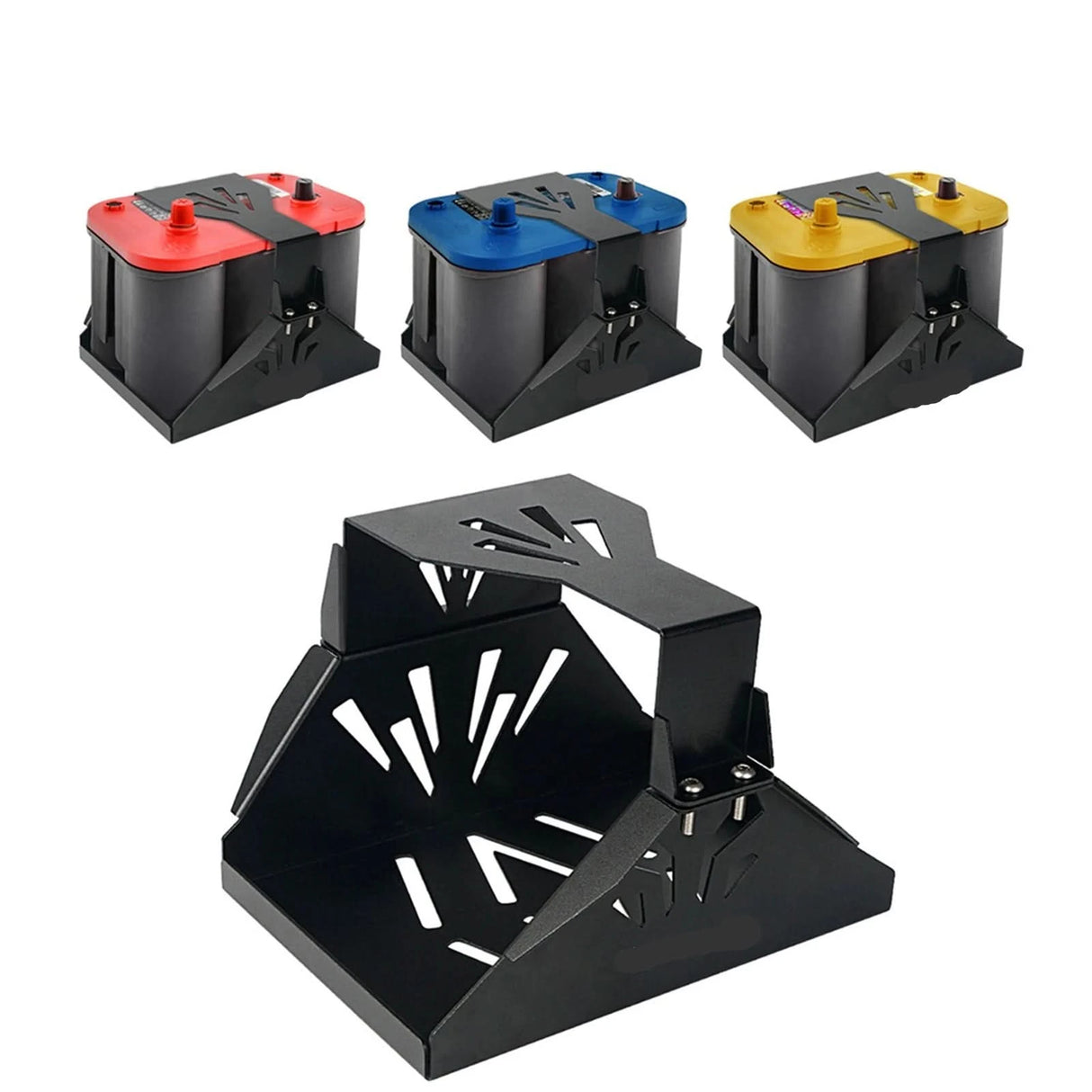 Billet Aluminum Battery Hold Down Tray – Group 34 / 34-78 Secure Mount