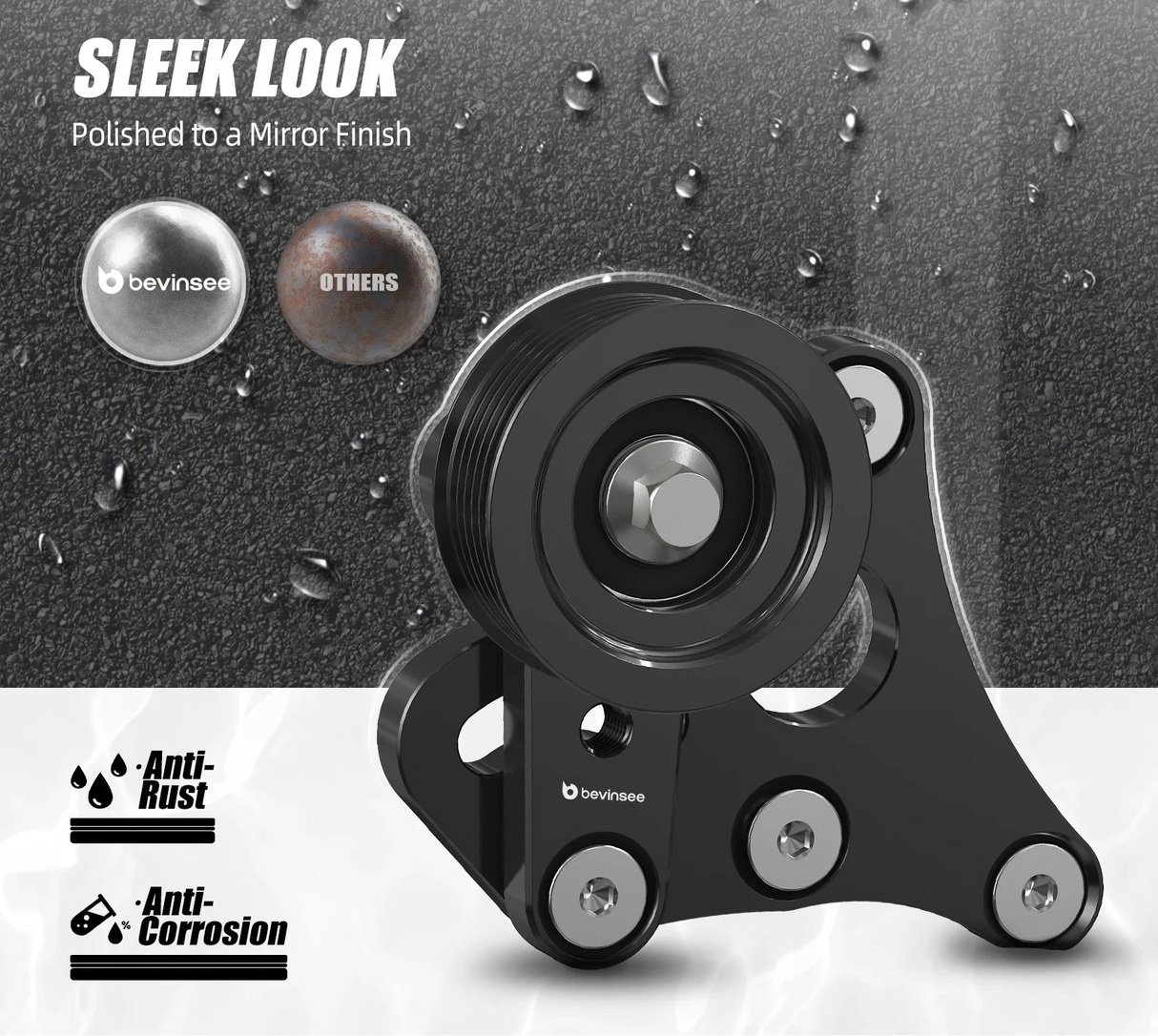 Billet Manual Belt Tensioner w/ Pulley – LS Truck & SUV Engines (4.8L / 5.3L / 6.0L / 6.2L)