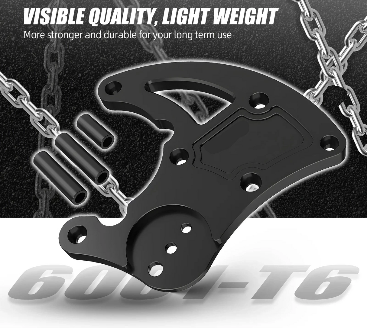 LS R4 High-Mount A/C Compressor Bracket – 6061 Billet Aluminum (Serpentine Drive)